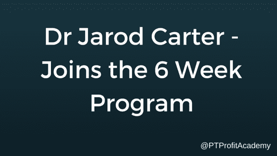 Dr Jarod Carter - Joins the 6 Week Program