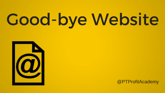 Good-bye Website